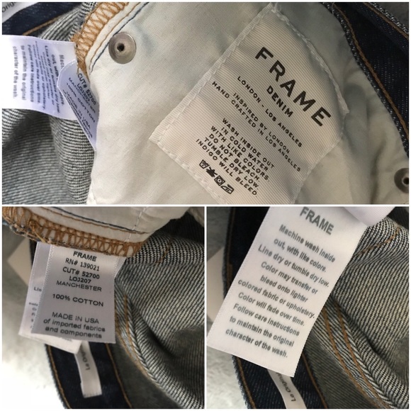 NWT Frame Denim Le Original High Rise Jeans Rigid - Picture 5 of 8